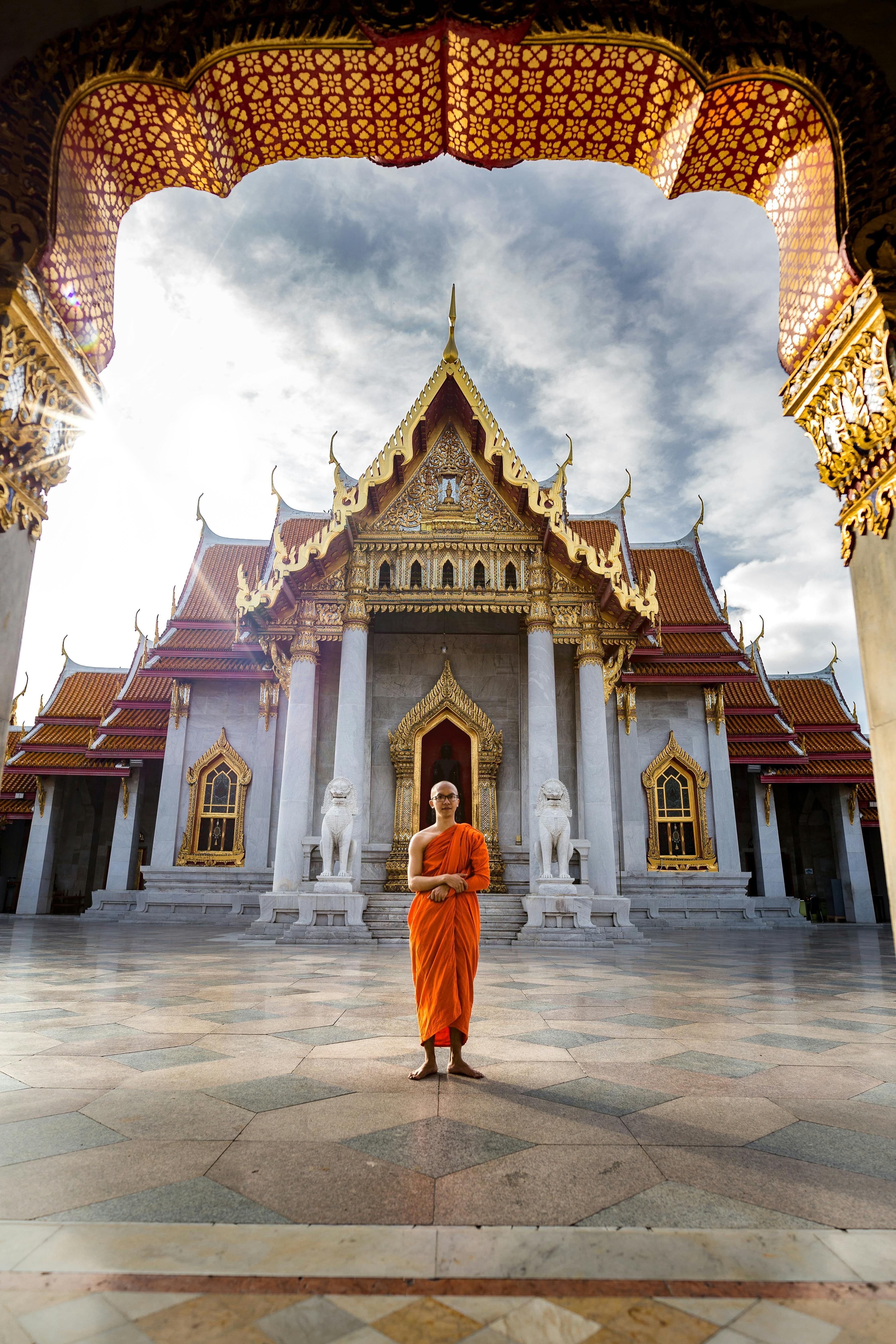 Golden temple complex in Thailand